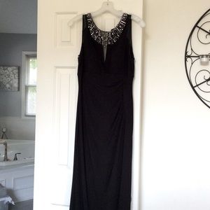 Vince camuto long formal dress black